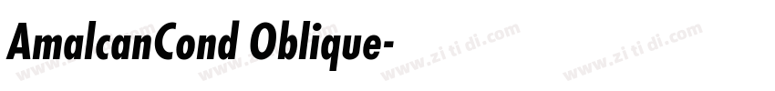 AmalcanCond Oblique字体转换